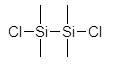 1,2-Dichlorotetramethyldisilane 구조식, CAS 4342-61-4, C4H12Cl2Si2