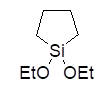 1,1-Diethoxy-1-silacyclopentane 구조식, C8H18O2Si
