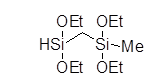 (Diethoxysilyl)(diethoxymethylsilyl)methane 구조식, C10H26O4Si2
