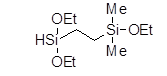 (Diethoxysilyl)(dimethylethoxysilyl)ethane 구조식, C10H26O3Si2
