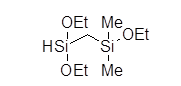 (Diethoxysilyl)(dimethylethoxysilyl)methane 구조식, C9H24O3Si2
