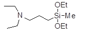 (N,N-Diethyl-3-aminopropyl)methyldiethoxysilane 구조식, C12H29NO2Si