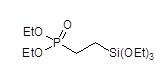 (2-Diethylphosphatoethyl)triethoxysilane,tech-95 구조식, CAS 757-44-8, C12H29O6PSi