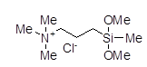 N-Dimethoxymethylsilylpropyl-N,N,N-trimethylammonium chloride,50% in methanol 구조식, C9H24ClNO2Si