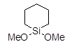 1,1-Dimethoxy-1-silacyclohexane 구조식, CAS 18141-41-8, C7H16O2Si