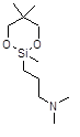 2-(N,N-Dimethylaminopropyl)-2,5,5-trimethyl-1,3,2-dioxasilinane 구조식, C11H25NO2Si