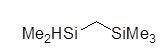 (Dimethylsilyl)(trimethylsilyl)methane 구조식, CAS 1189-75-9, C6H18Si2