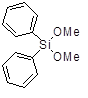 Diphenyldimethoxysilane 구조식, CAS 6843-66-9, C14H16O2Si