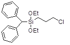(Diphenylmethyl)(3-chloropropyl)diethoxysilane 구조식, C20H27ClO2Si