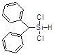 (Diphenylmethyl)dichlorosilane 구조식, C13H12Cl2Si