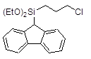 (9-Fluorenyl)-(3-chloropropyl)diethoxysilane 구조식, C20H25ClO2Si