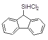 (9-Fluorenyl)dichlorosilane 구조식, C13H10Cl2Si