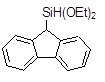 (9-Fluorenyl)diethoxysilane 구조식, C17H20O2Si