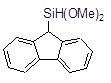 (9-Fluorenyl)dimethoxysilane 구조식, C15H16O2Si