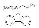 (9-Fluorenyl)-(2-phenylethyl)dimethoxysilane 구조식, C23H24O2Si