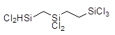 1,1,3,3,6,6,6-Heptachloro-1,3,6-trisilahexane 구조식, C3H7Cl7Si3