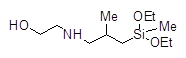 [N-(2-Hydroxyethyl)-3-aminoisobutyl]methyldiethoxysilane 구조식, C11H27NO3Si