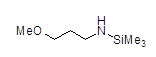 [N-(3-Methoxypropyl)amino]trimethylsilane 구조식, C7H19NOSi