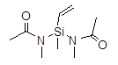 Methylvinyldi(N-methylacetamido)silane 구조식, CAS 50791-87-2, C9H18N2O2Si