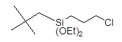 Neopentyl(3-chloropropyl)diethoxysilane 구조식, C12H27ClO2Si