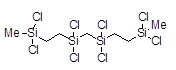 2,2,5,5,7,7,10,10-Octachloro-2,5,7,10-tetrasilaundecane 구조식, C7H16Cl8Si4
