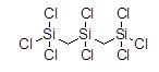 1,1,1,3,3,5,5,5-Octachloro-1,3,5-trisilapentane 구조식, CAS 16538-67-3, C2H4Cl8Si3