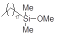 n-Octadecyldimethylmethoxysilane, 95% (Contains isomers) 구조식, CAS 71808-65-6, C21H48OSi
