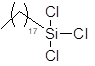 n-Octadecyltrichlorosilane,95% (Contains isomers) 구조식, CAS 112-04-9, C18H37Cl3Si