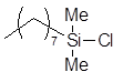 n-Octyldimethylchlorosilane 구조식, CAS 18162-84-0, C10H23ClSi