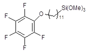 11-Pentafluorophenoxyundecyltrimethoxysilane 구조식, CAS 944721-47-5, C20H31F5O4Si