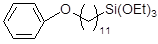 11-Phenoxyundecyltriethoxysilane 구조식, C23H42O4Si