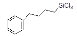4-Phenylbutyltrichlorosilane 구조식, CAS 17886-88-3, C10H13Cl3Si