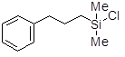 (3-Phenylpropyl)dimethylchlorosilane 구조식, CAS 17146-09-7, C11H17ClSi