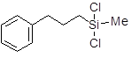 (3-Phenylpropyl)methyldichlorosilane 구조식, CAS 17776-66-8, C10H14Cl2Si