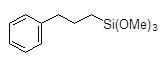 3-Phenylpropyltrimethoxysilane 구조식, CAS 152958-90-2, C12H20O3Si