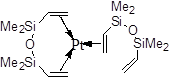 Platinum-1,3-divinyl-1,1,3,3-tetramethyl-disiloxane-complex(Karstedt catalyst) In Toluene 구조식, CAS 68478-92-2, C24H54O3Pt2Si6