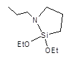 N-n-Propyl-aza-2,2-diethoxysilacyclopentane 구조식, C10H23NO2Si