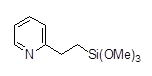 2-(2-Pyridylethyl)trimethoxysilane 구조식, CAS 27326-65-4, C10H17NO3Si