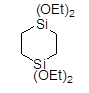 1,1,4,4-Tetraethoxy-1,4-disilacyclohexane 97% 구조식, C12H28O4Si2