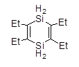 2,3,5,6-Tetraethyl-1,4-disilacyclohexa-2,5-diene 구조식, C12H24Si2