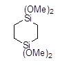 1,1,4,4-Tetramethoxy-1,4-disilacyclohexane 97% 구조식, C8H20O4Si2