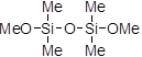 1,1,3,3-Tetramethyl-1,3-dimethoxydisiloxane 구조식, CAS 18187-24-1, C6H18O3Si2