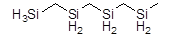 1,3,5,7-Tetrasilaoctane 구조식, CAS 94396-73-3, C4H18Si4