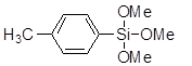 ρ-Tolyltrimethoxysilane 구조식, CAS 17873-01-7, C10H16O3Si
