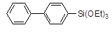 4-Triethoxysilyl-1,1’-biphenyl 구조식, CAS 18056-97-8, C22H26O5Si