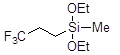 3,3,3-Trifluoropropylmethyldiethoxysilane 구조식, CAS 118162-95-1, C8H17F3O2Si
