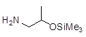 2-(Trimethylsilyloxy)propan-1-amine 구조식, CAS 17067-54-8, C6H17NOSi