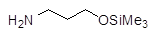 3-(Trimethylsilyloxy)propan-1-amine 구조식, CAS 23755-44-4, C6H17NOSi