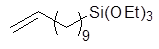 10-Undecenyltriethoxysilane 구조식, CAS 1443307-33-2, C17H36O3Si