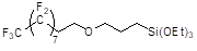[3-(Heptadecafluoro-1,1,2,2-tetrahydrodecyloxy)propyl]triethoxysilane 구조식, C19H25F17O4Si